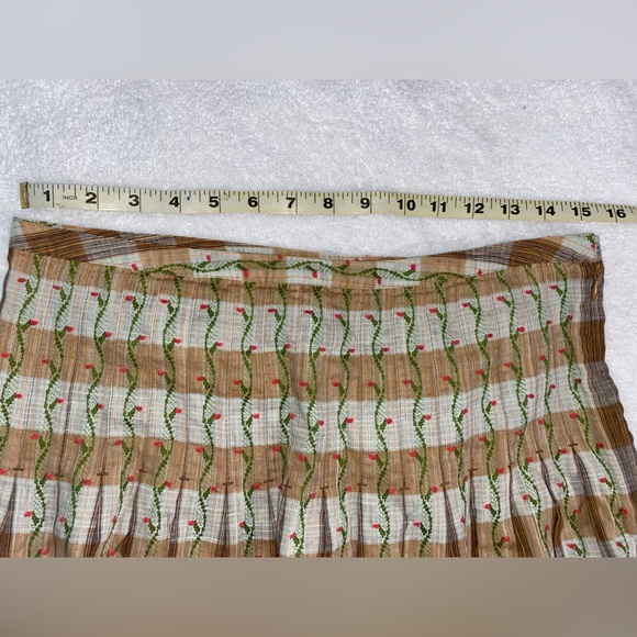 Free People pleated skirt boho bohemian cottagecore - Picture 5 of 7